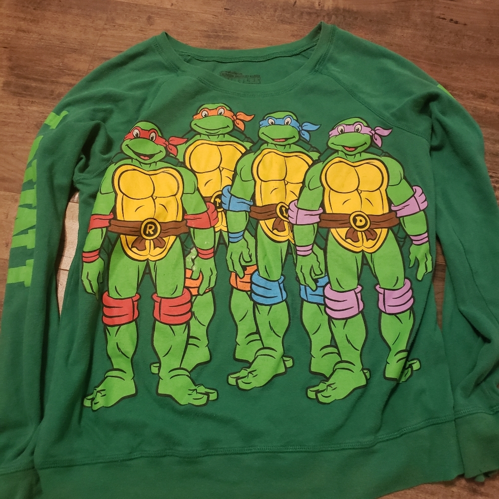 Teenage mutant ninja turtles long sleeve kids shirt size xxl